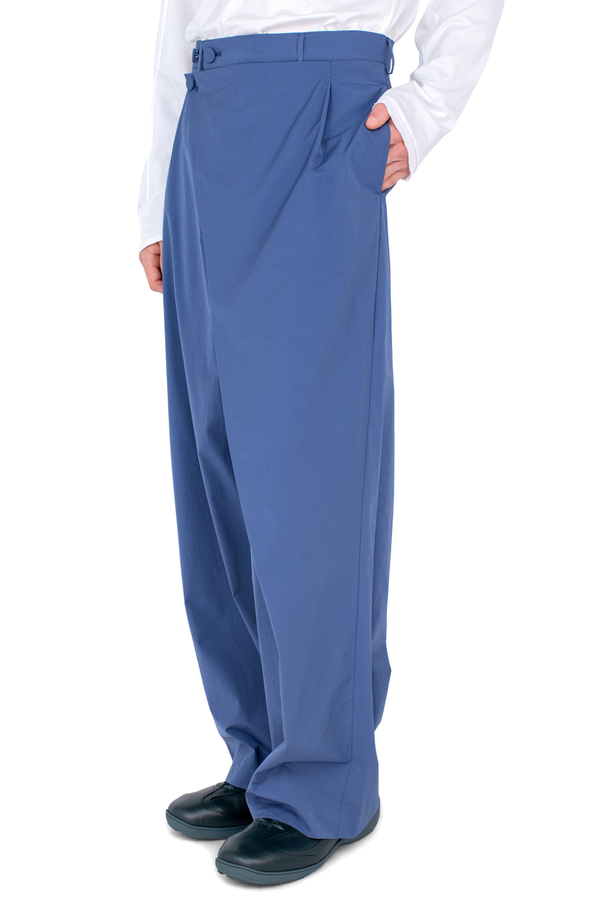 KIPPEL Wrap Trousers — Abyss Blue