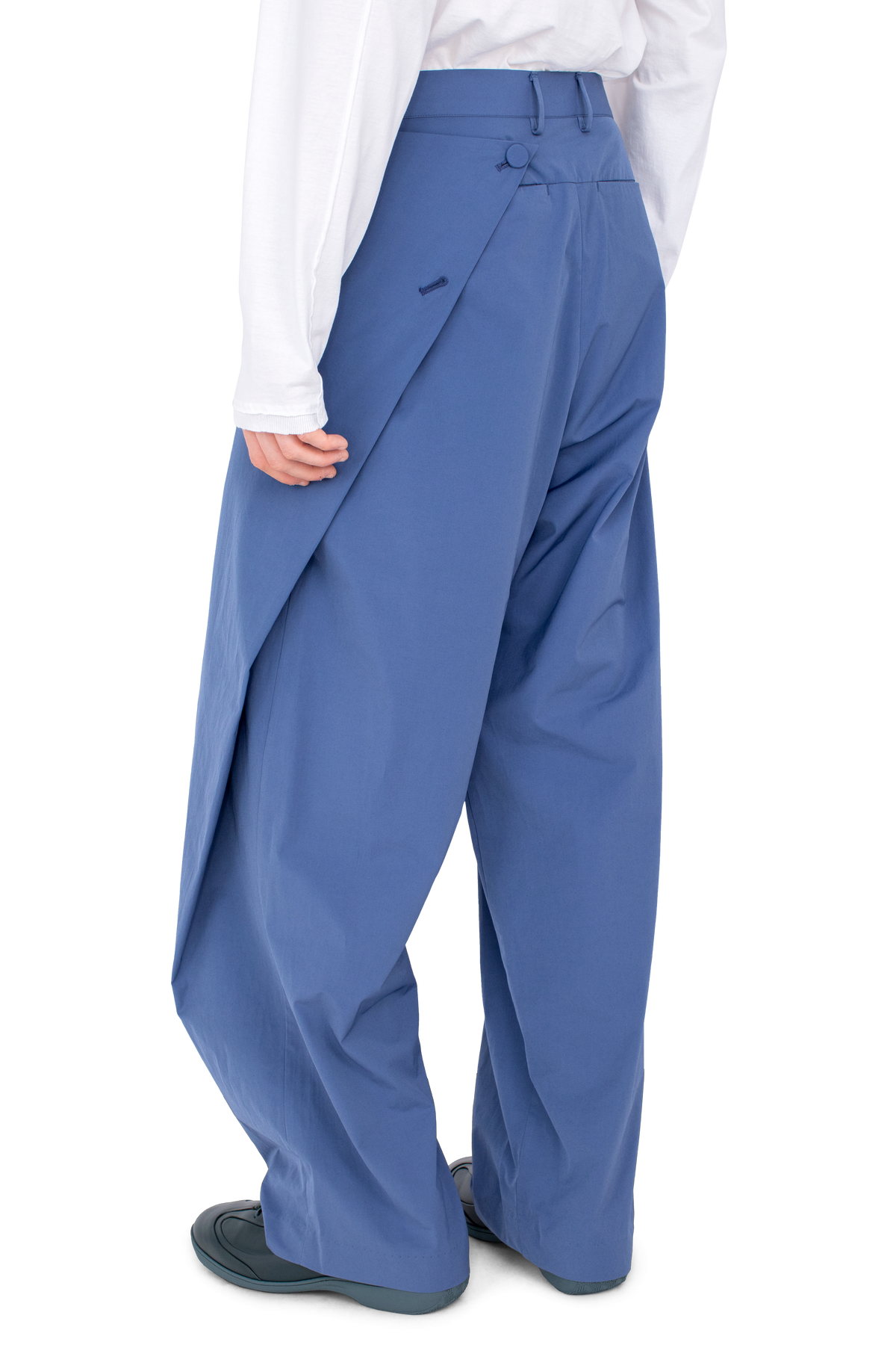 KIPPEL Wrap Trousers — Abyss Blue