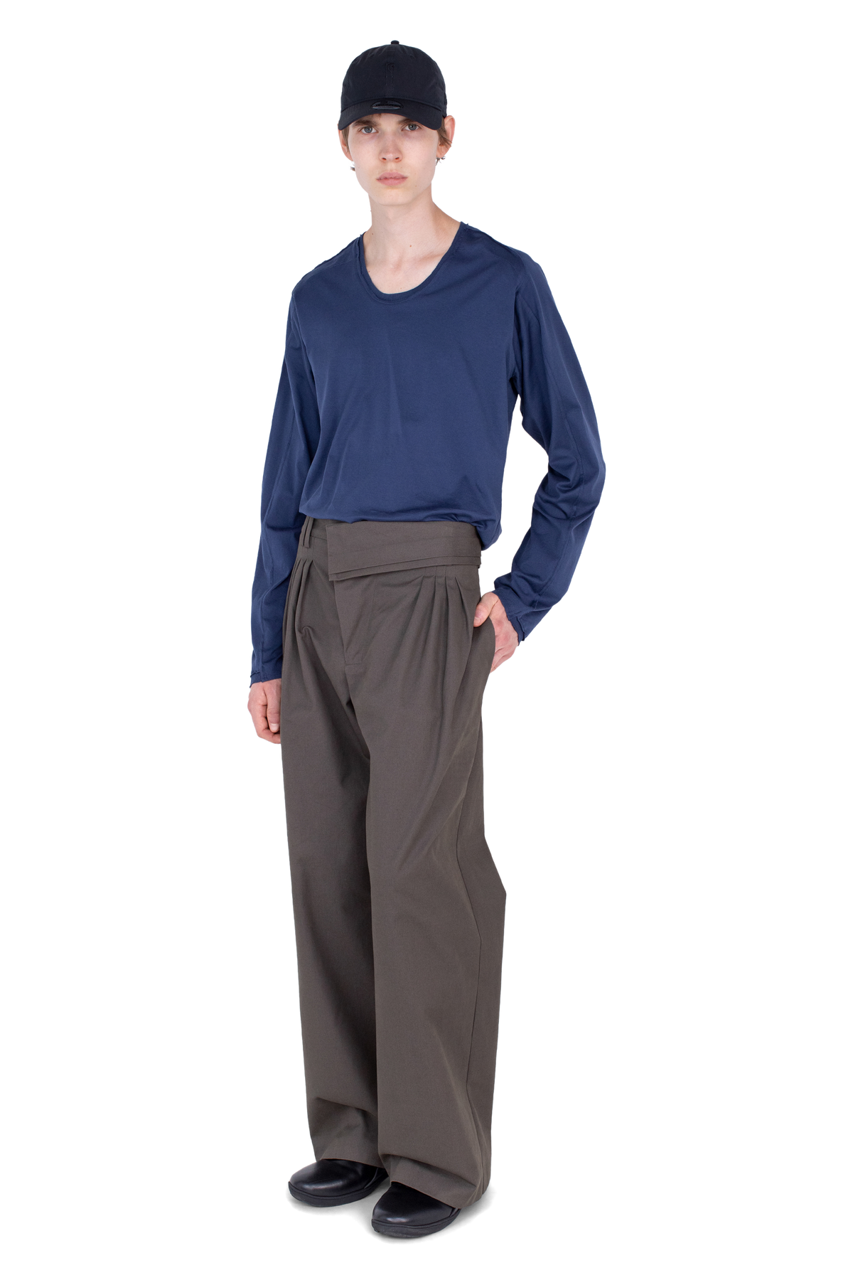 DIEZE Wide Trousers — Khaki