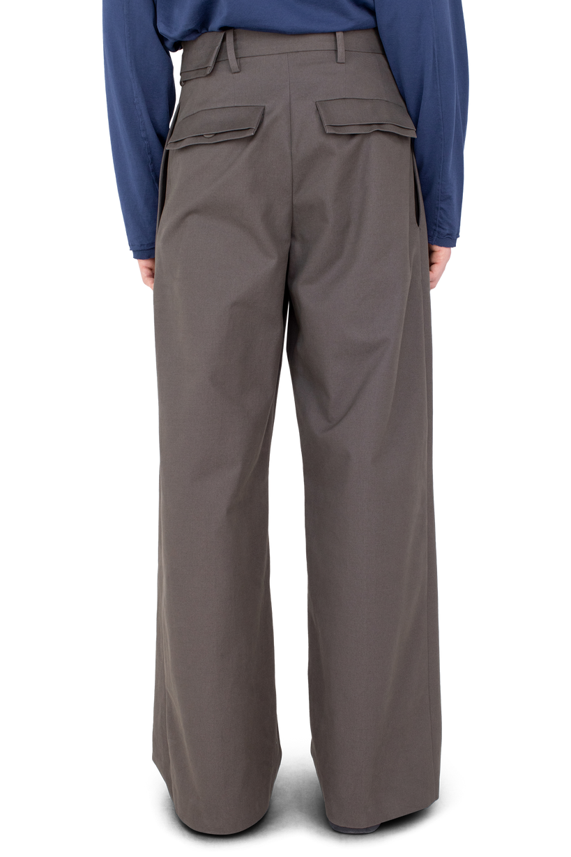 DIEZE Wide Trousers — Khaki