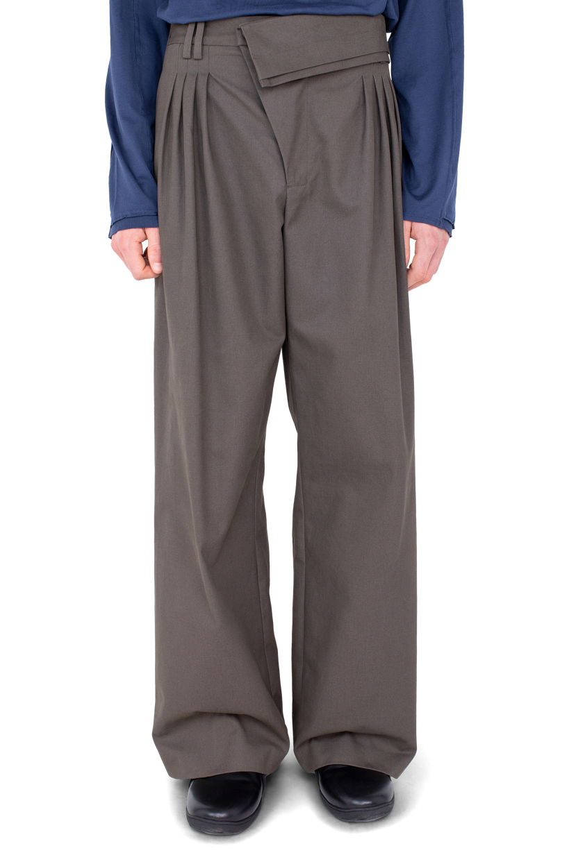 DIEZE Wide Trousers — Khaki