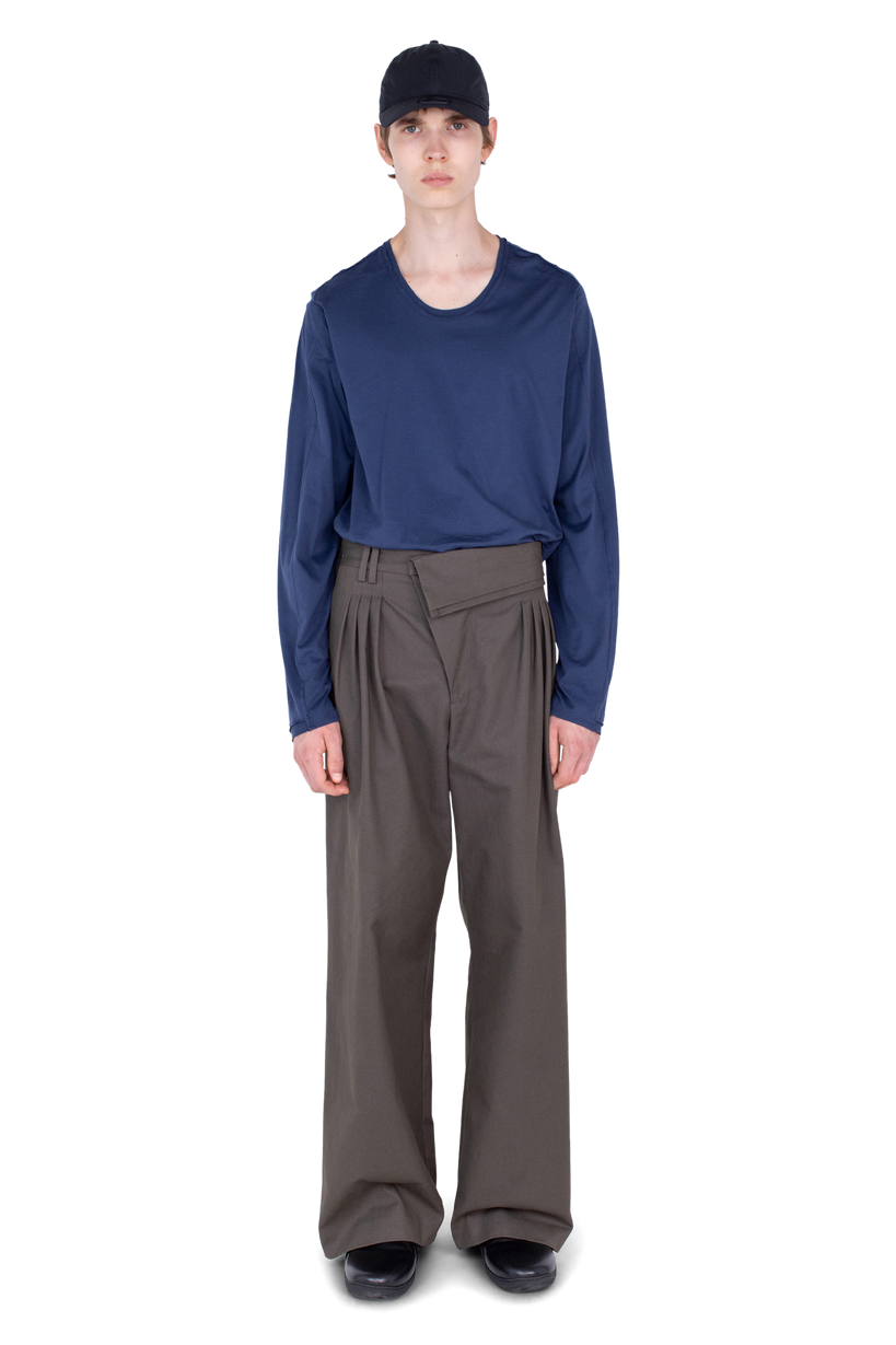 DIEZE Wide Trousers — Khaki