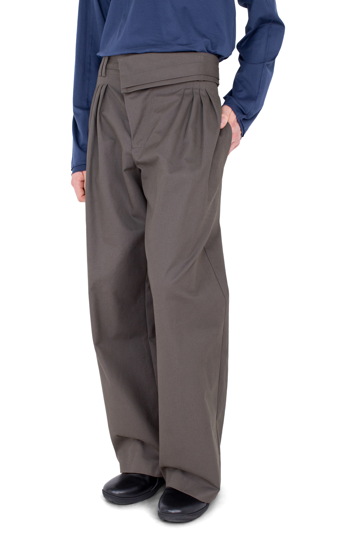 DIEZE Wide Trousers — Khaki