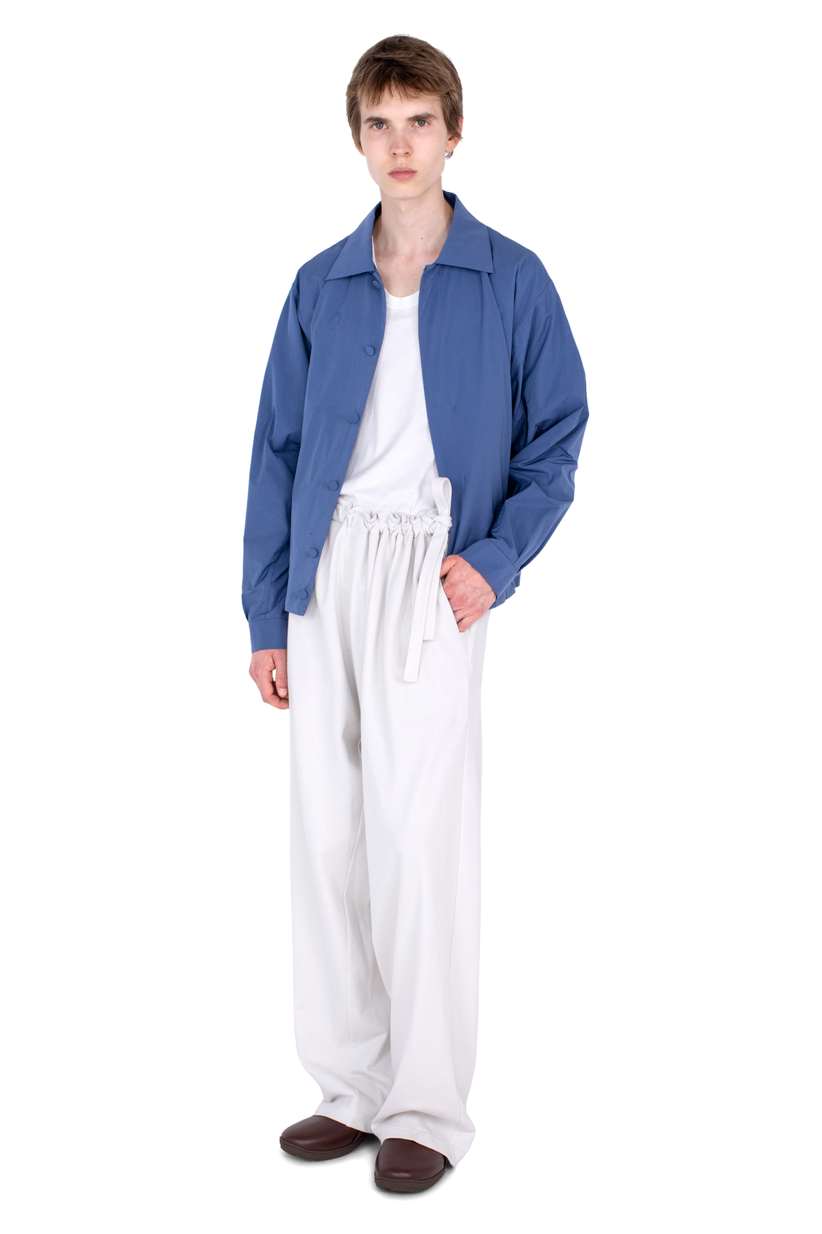 OSCAR Wide Trousers — Ecru