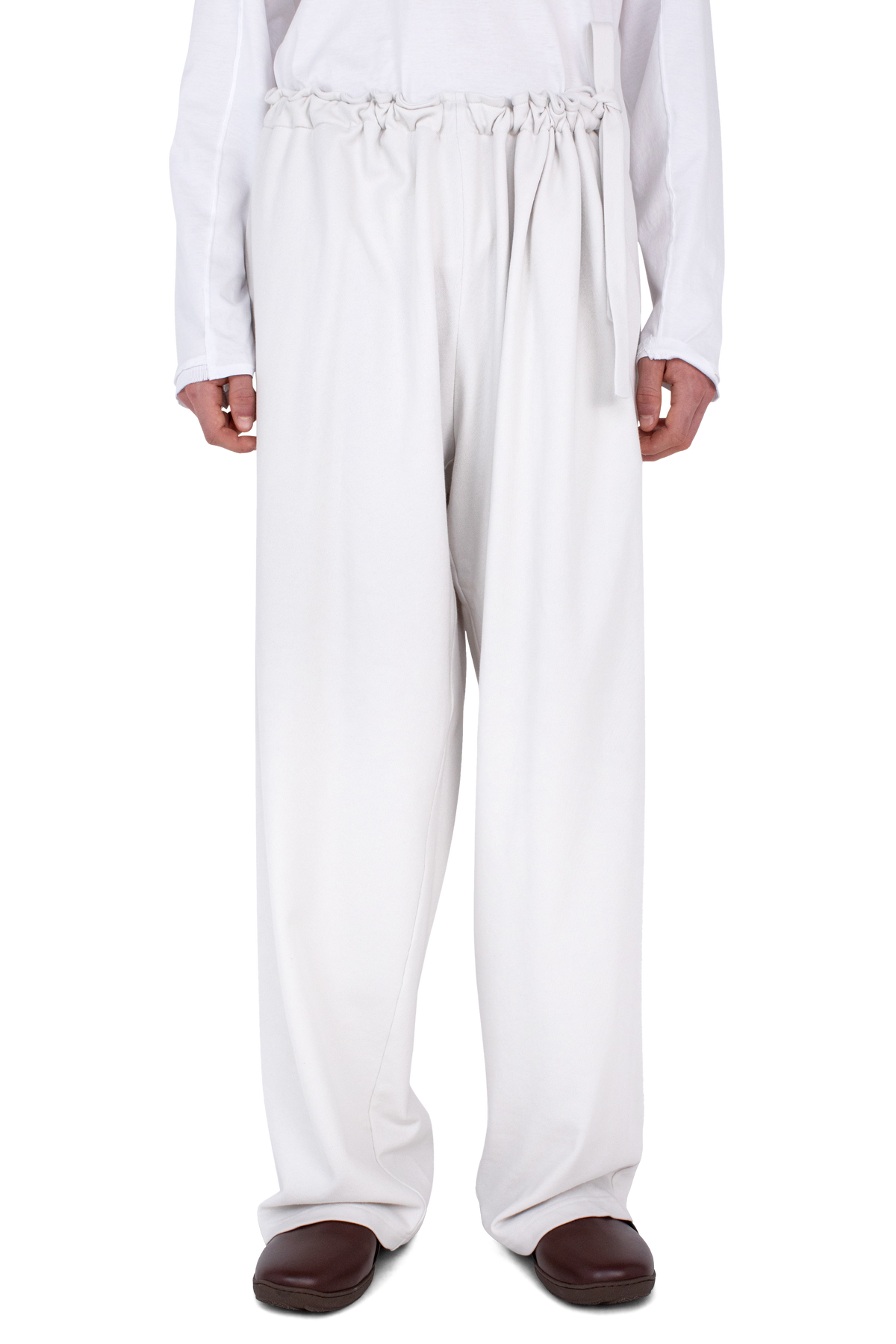 OSCAR Wide Trousers — Ecru