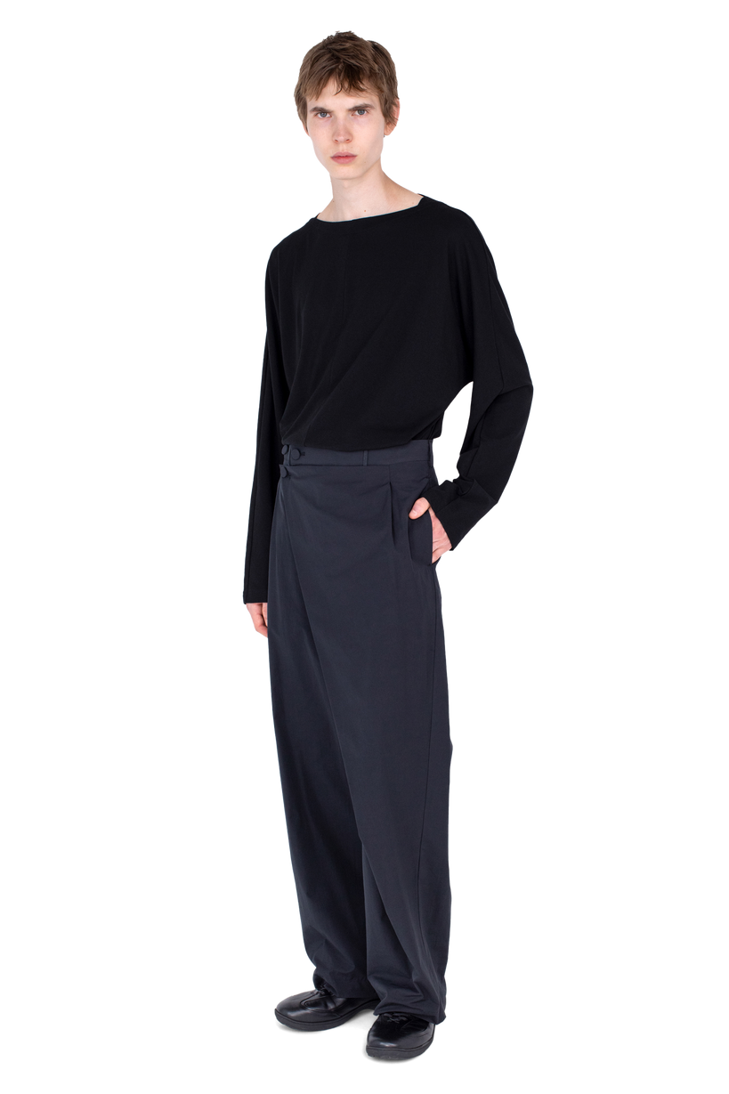 KIPPEL Wrap Trousers — Pitch Black