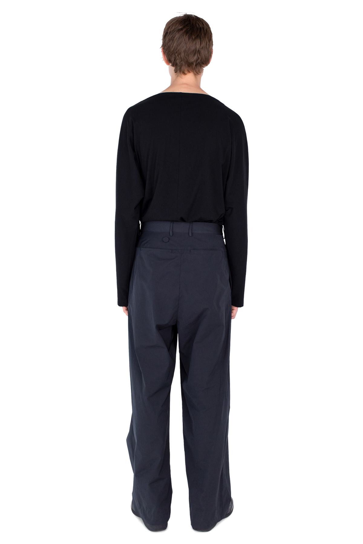 KIPPEL Wrap Trousers — Pitch Black