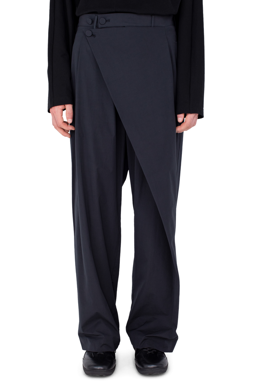 KIPPEL Wrap Trousers — Pitch Black