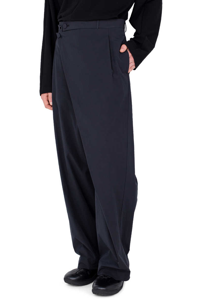 KIPPEL Wrap Trousers — Pitch Black
