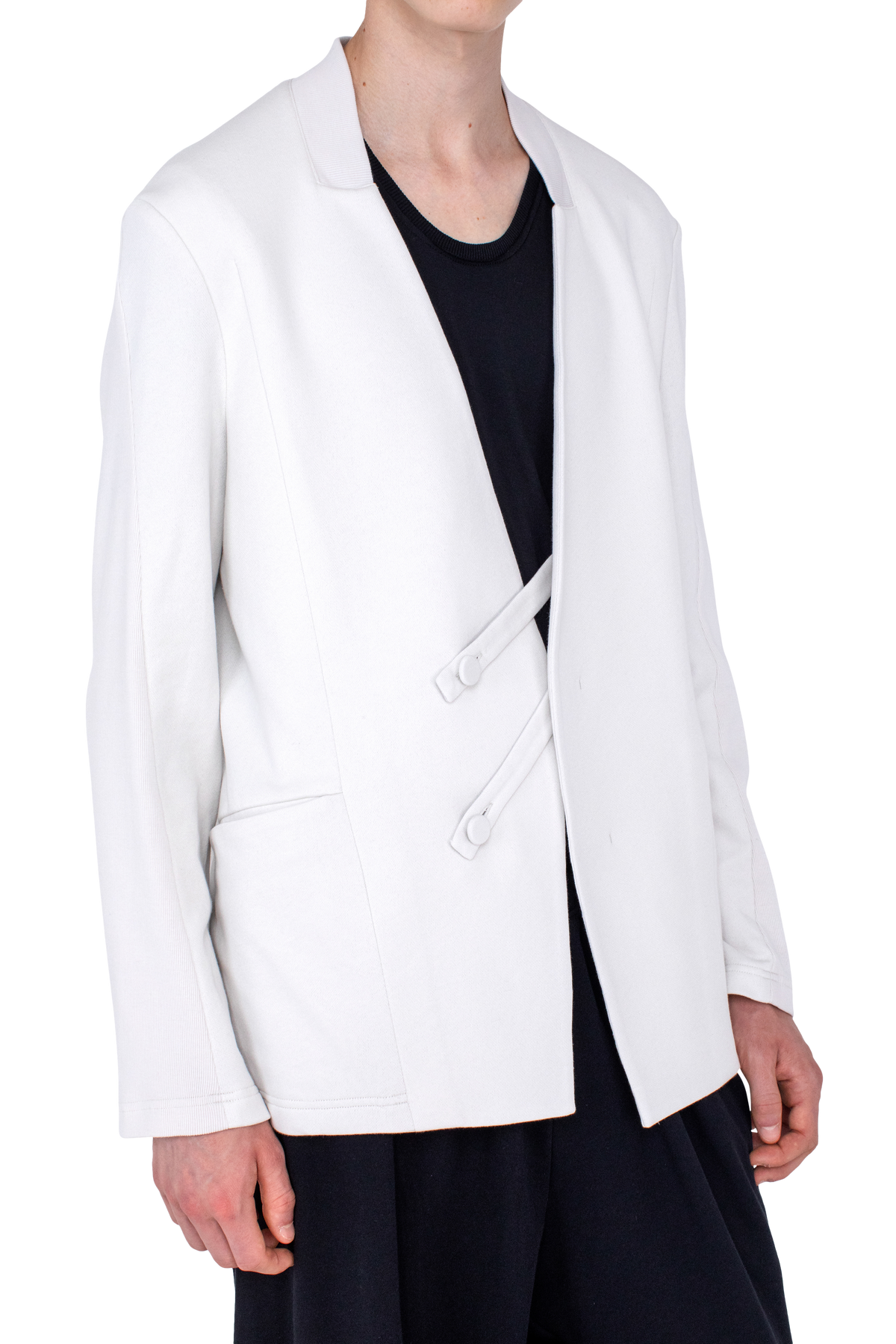 KORU Slim Blazer — Ecru
