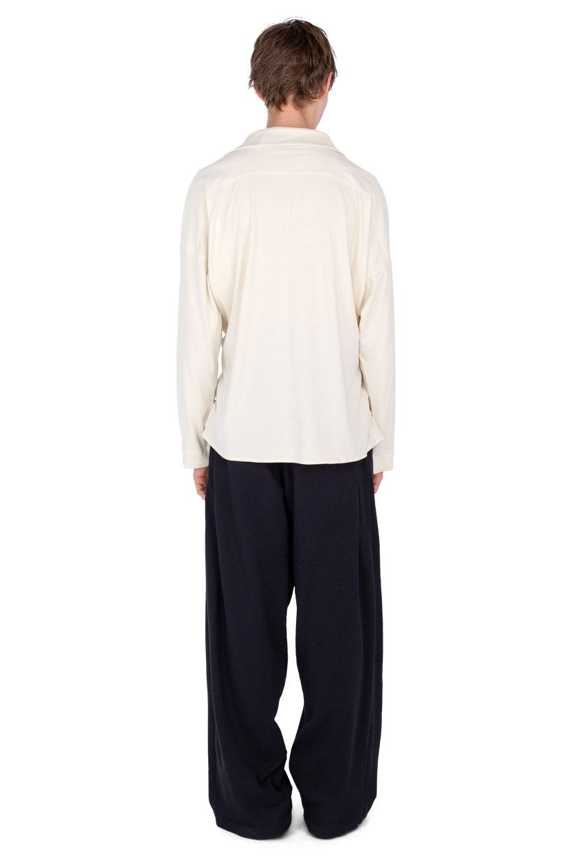 ISKAR Drape Shirt — Ivory