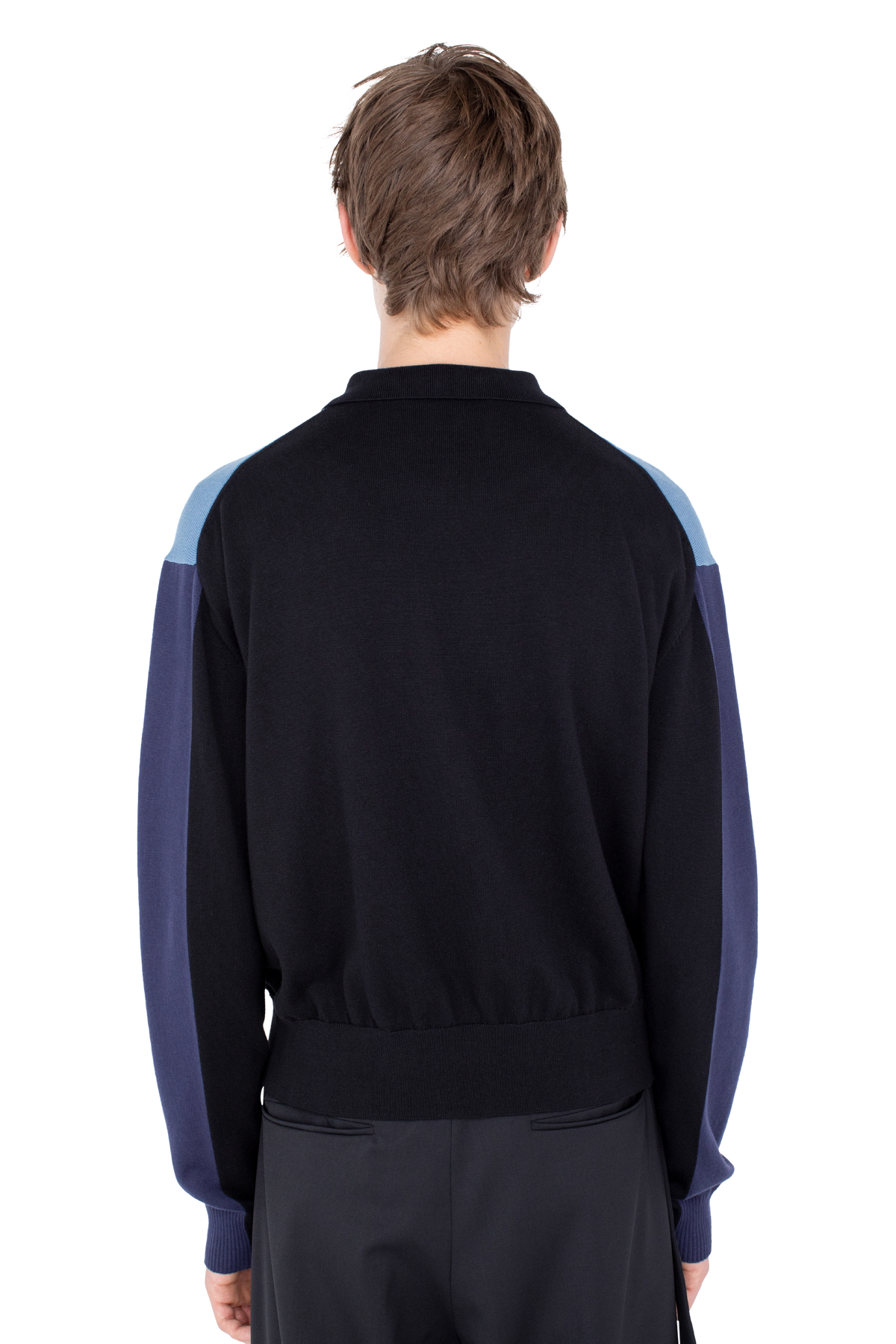 MUNNO Knit Cardigan — Phantom Black