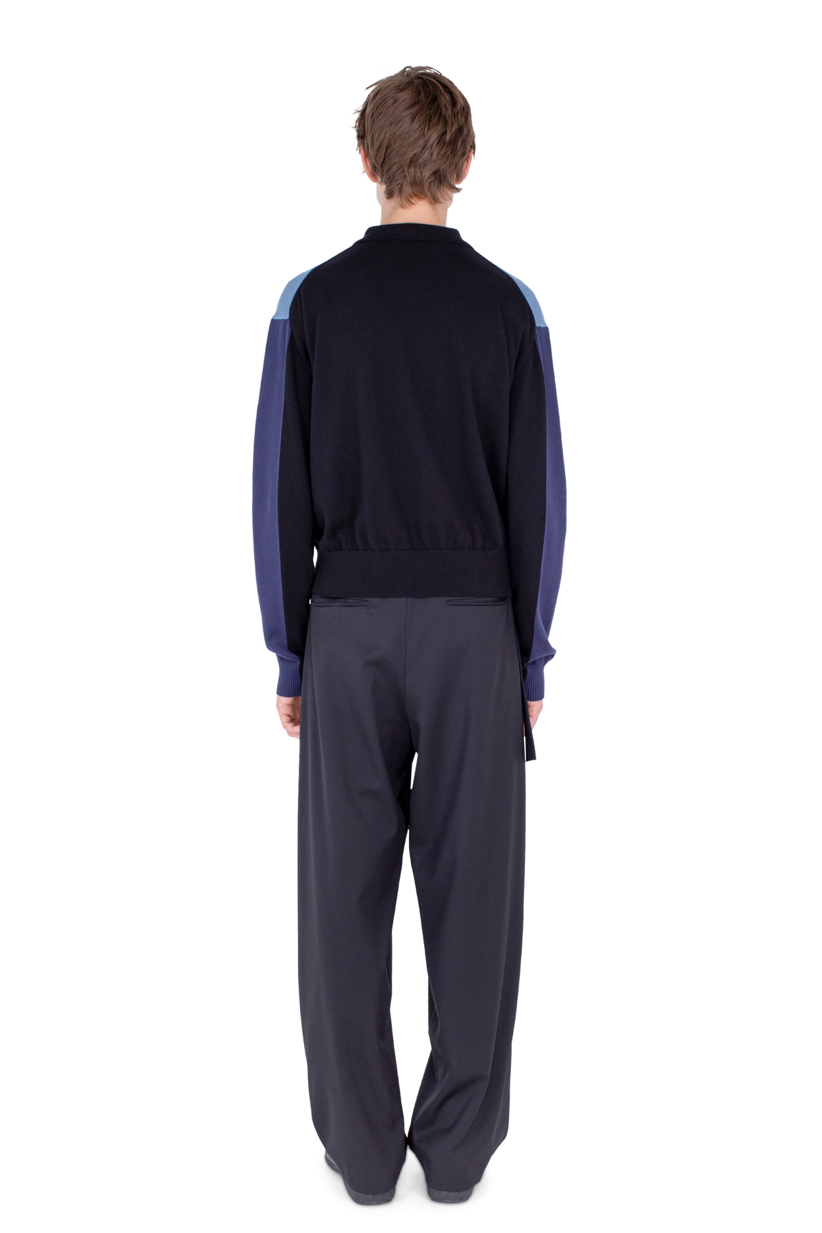 MUNNO Knit Cardigan — Phantom Black