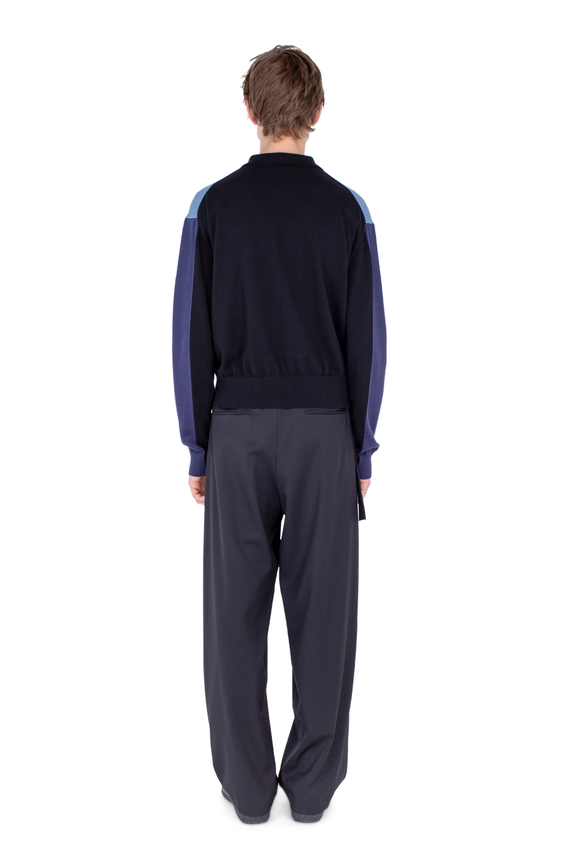MUNNO Knit Cardigan — Phantom Black