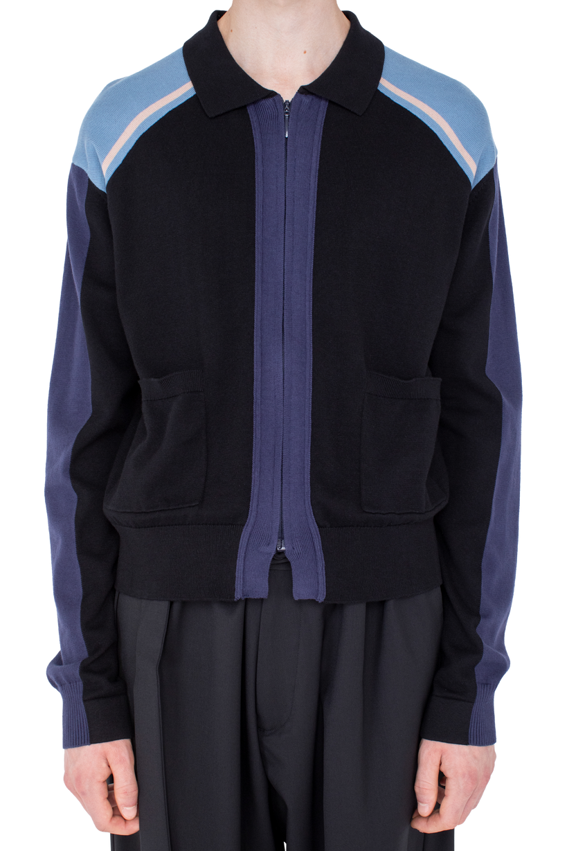 MUNNO Knit Cardigan — Phantom Black