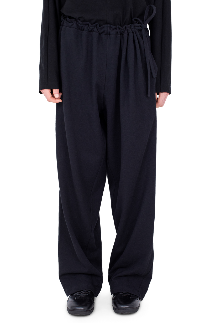 OSCAR Wide Trousers — Smooth Black