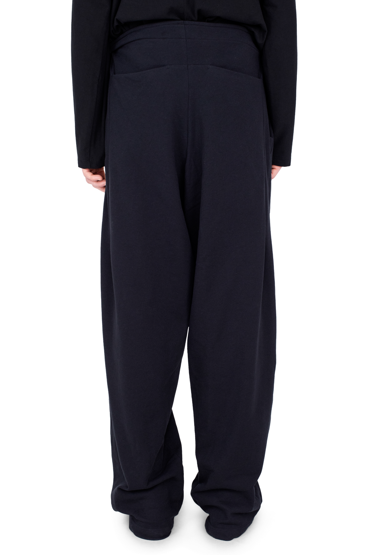 OSCAR Wide Trousers — Smooth Black