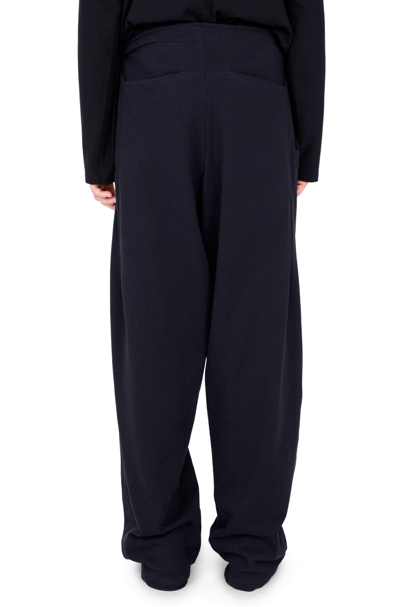 OSCAR Wide Trousers — Smooth Black