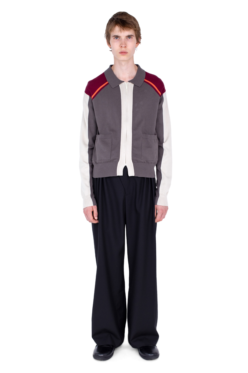 MUNNO Knit Cardigan — Slate Grey