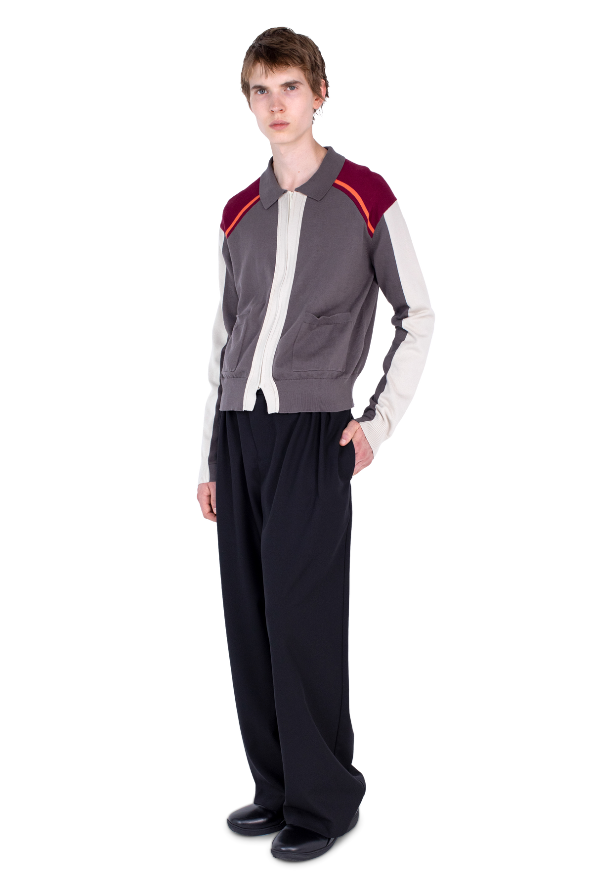 MUNNO Knit Cardigan — Slate Grey