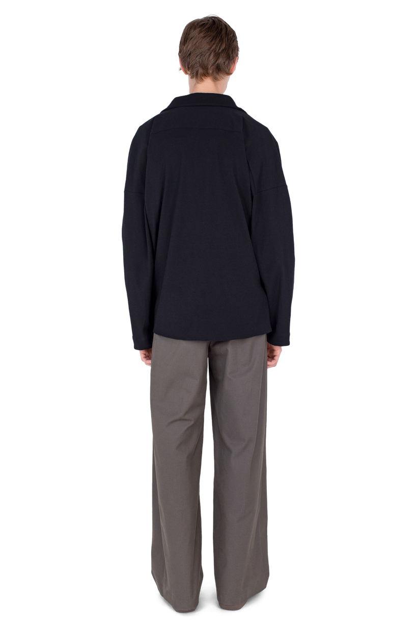 ISKAR Drape Shirt — True Black