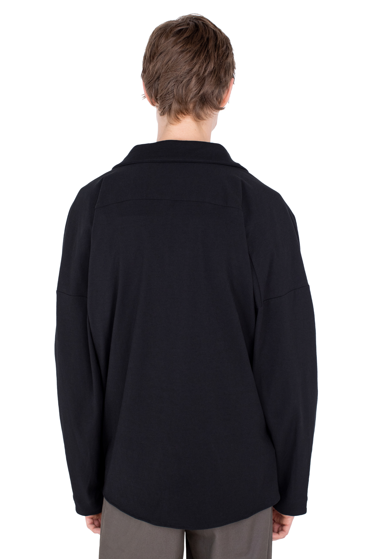 ISKAR Drape Shirt — True Black