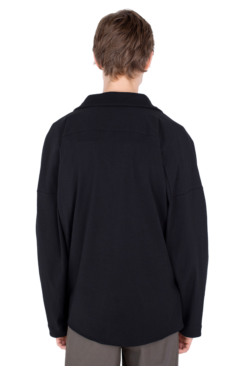 ISKAR Drape Shirt — True Black