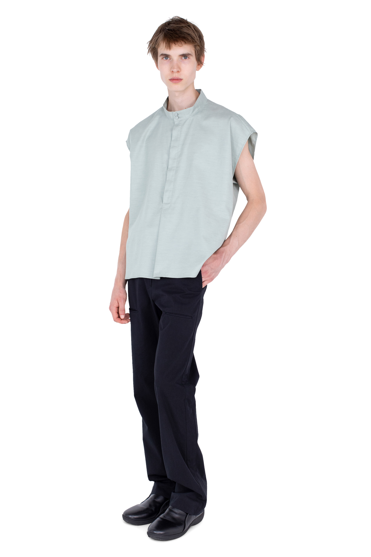 ONATE Sleeveless Shirt — Soft Green
