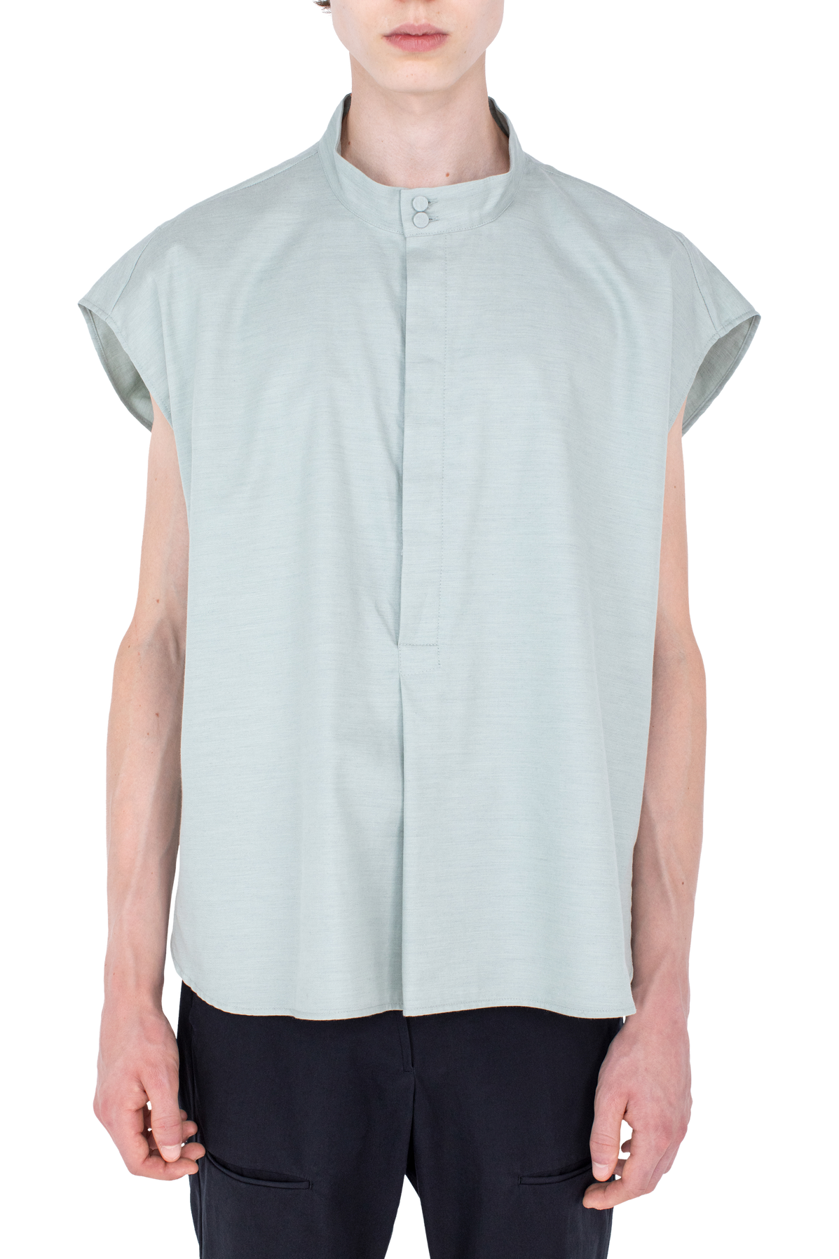 ONATE Sleeveless Shirt — Soft Green