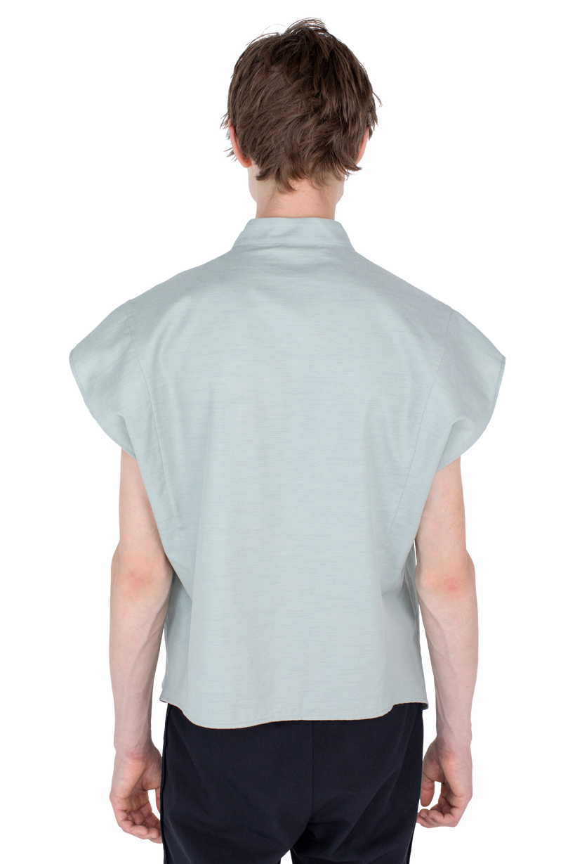 ONATE Sleeveless Shirt — Soft Green