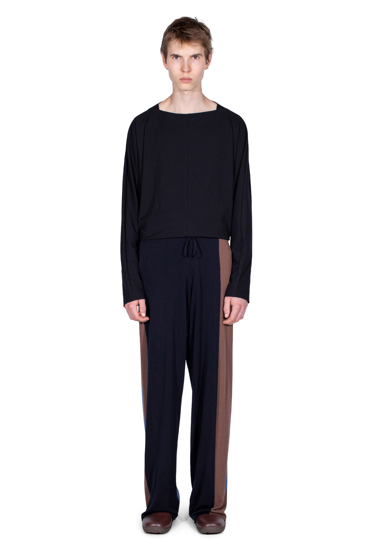 SIGO Knit Trousers — Brown
