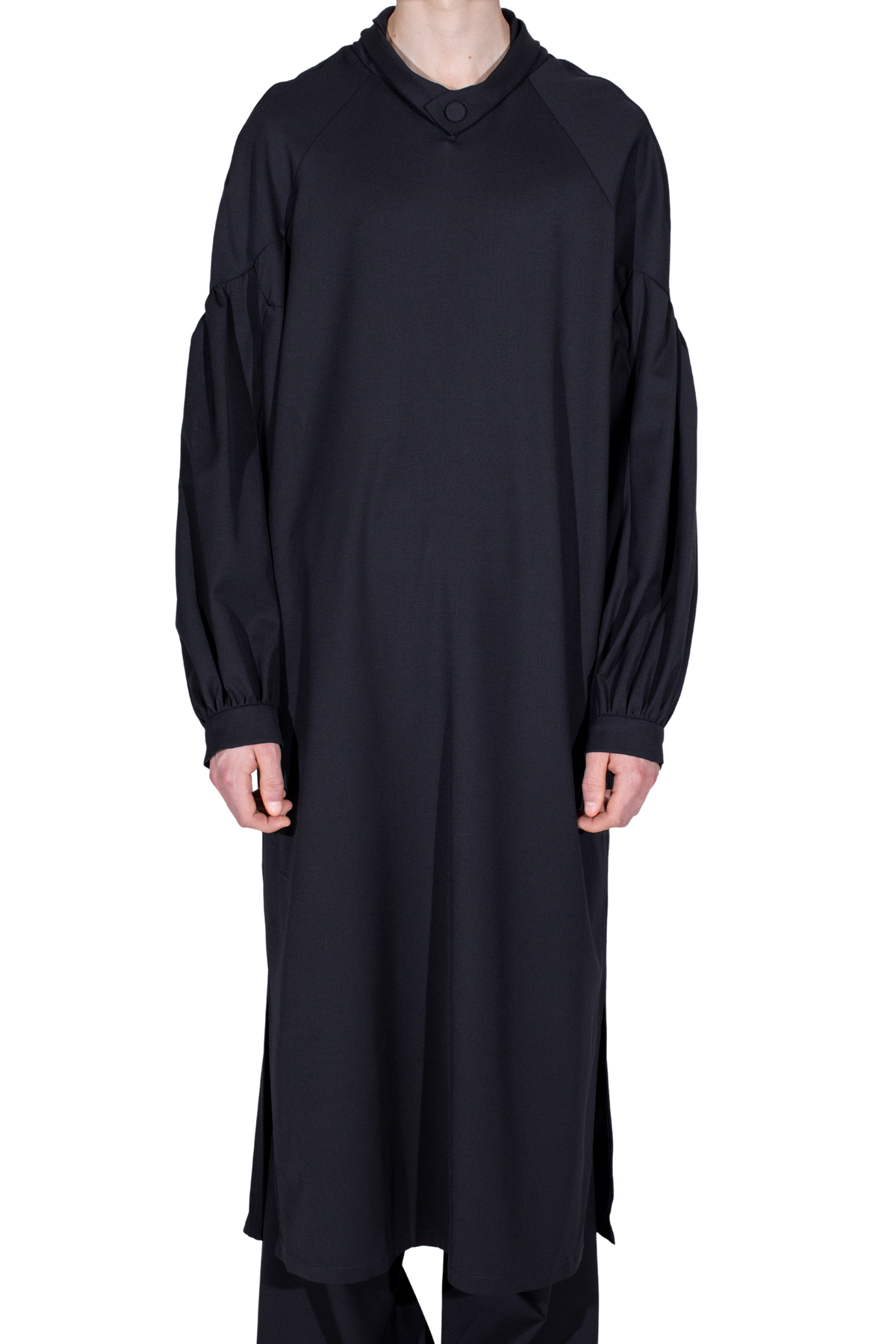 EVERS Long Shirt — Crow Black