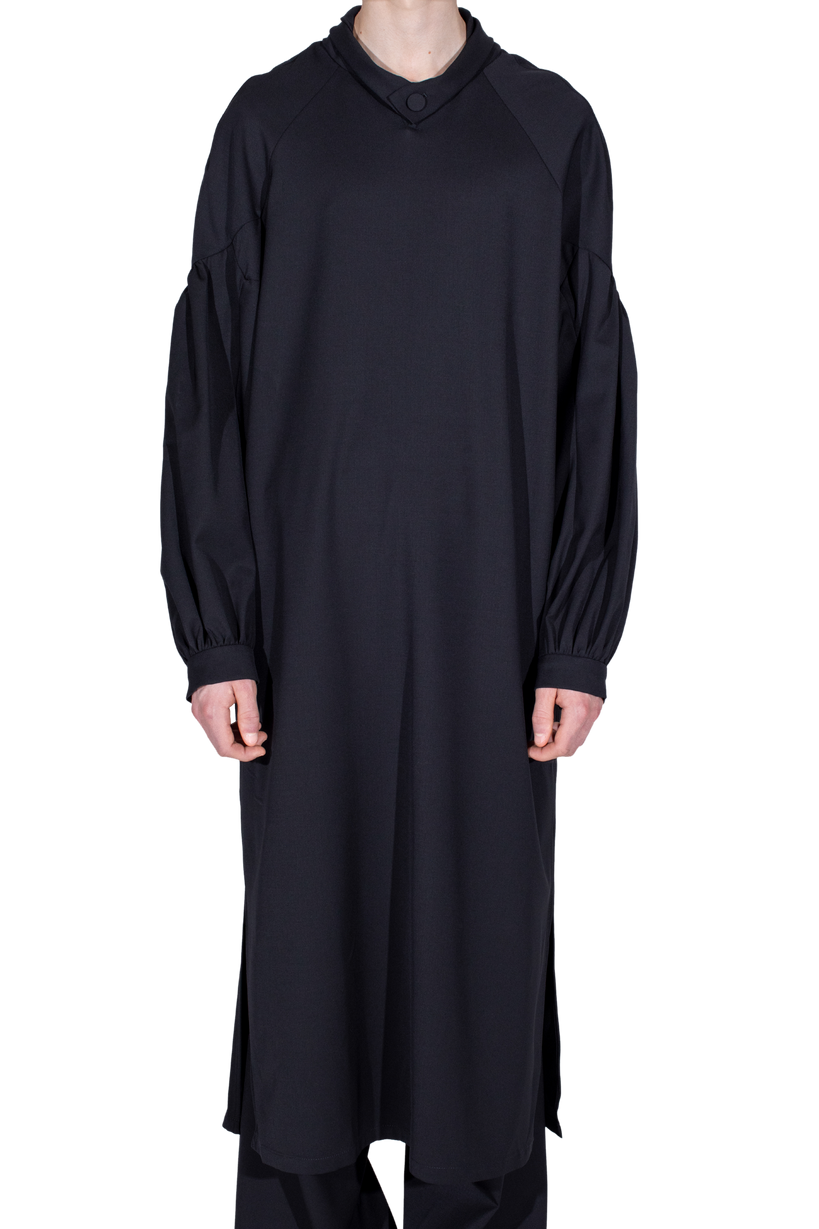 EVERS Long Shirt — Crow Black