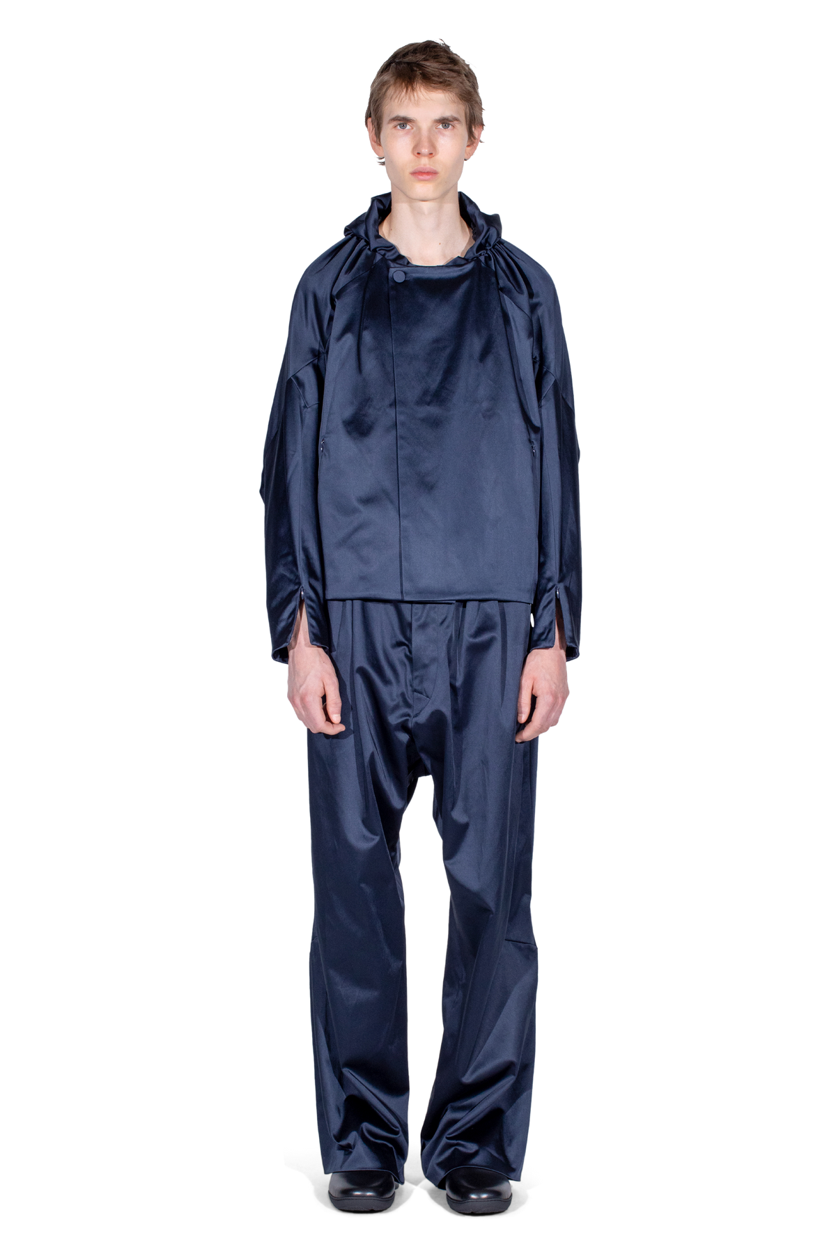 HELMOND Gathered Blouson — Dark Sapphire