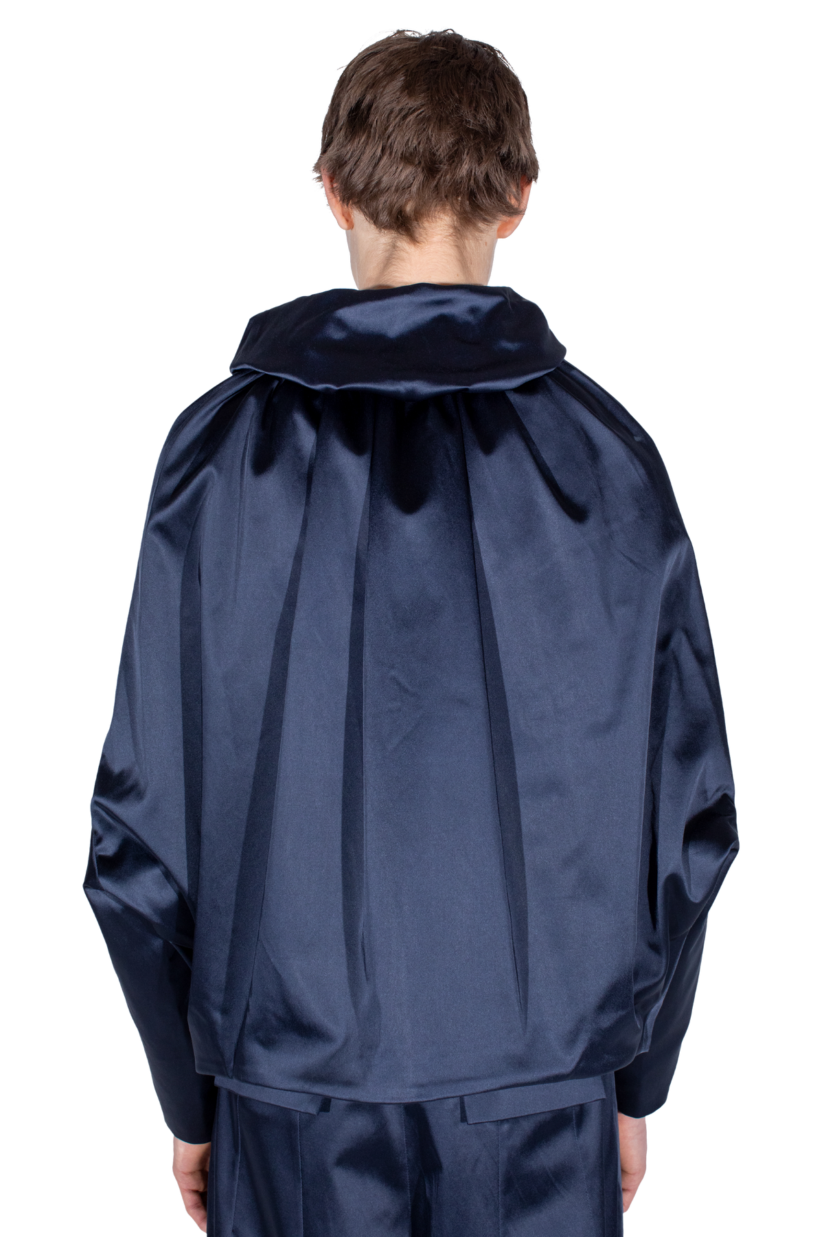 HELMOND Gathered Blouson — Dark Sapphire
