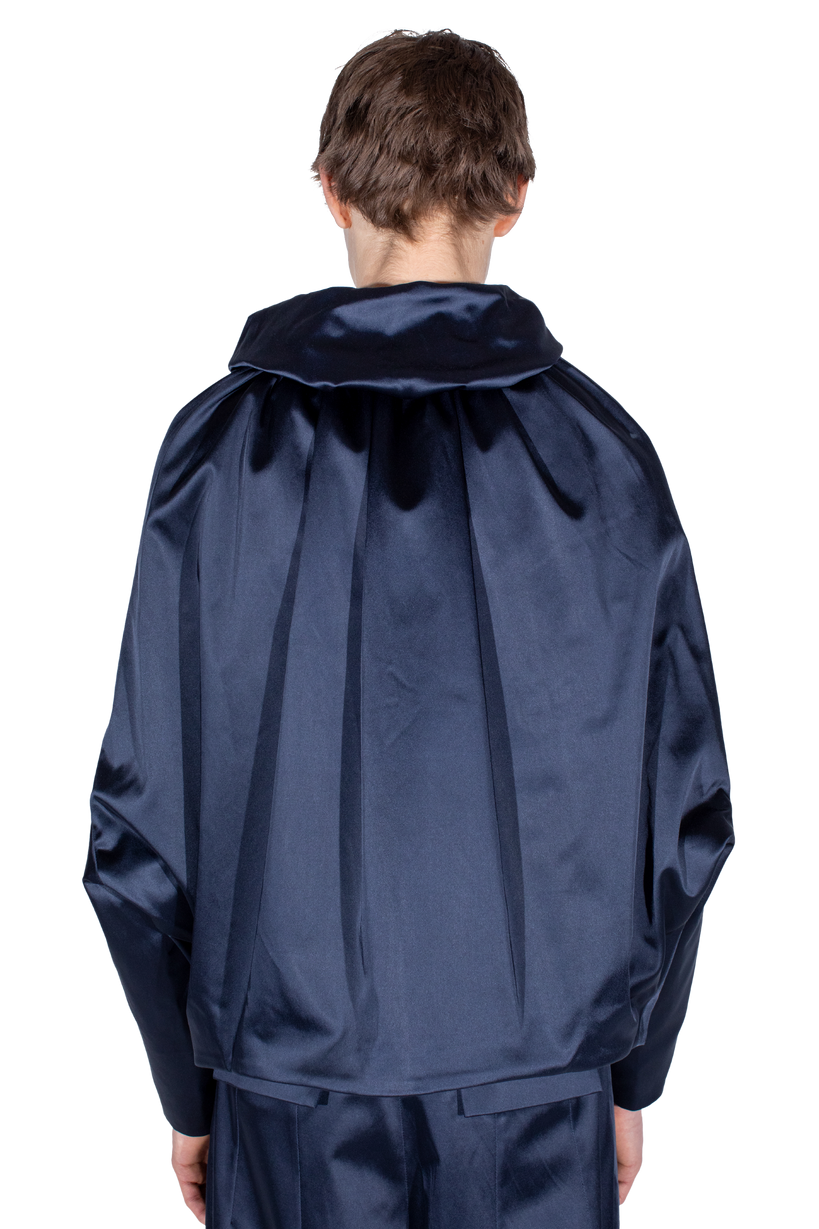 HELMOND Gathered Blouson — Dark Sapphire