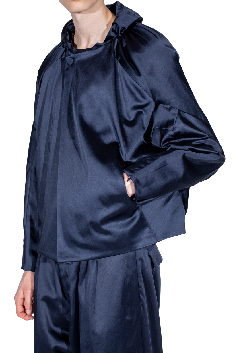 HELMOND Gathered Blouson — Dark Sapphire