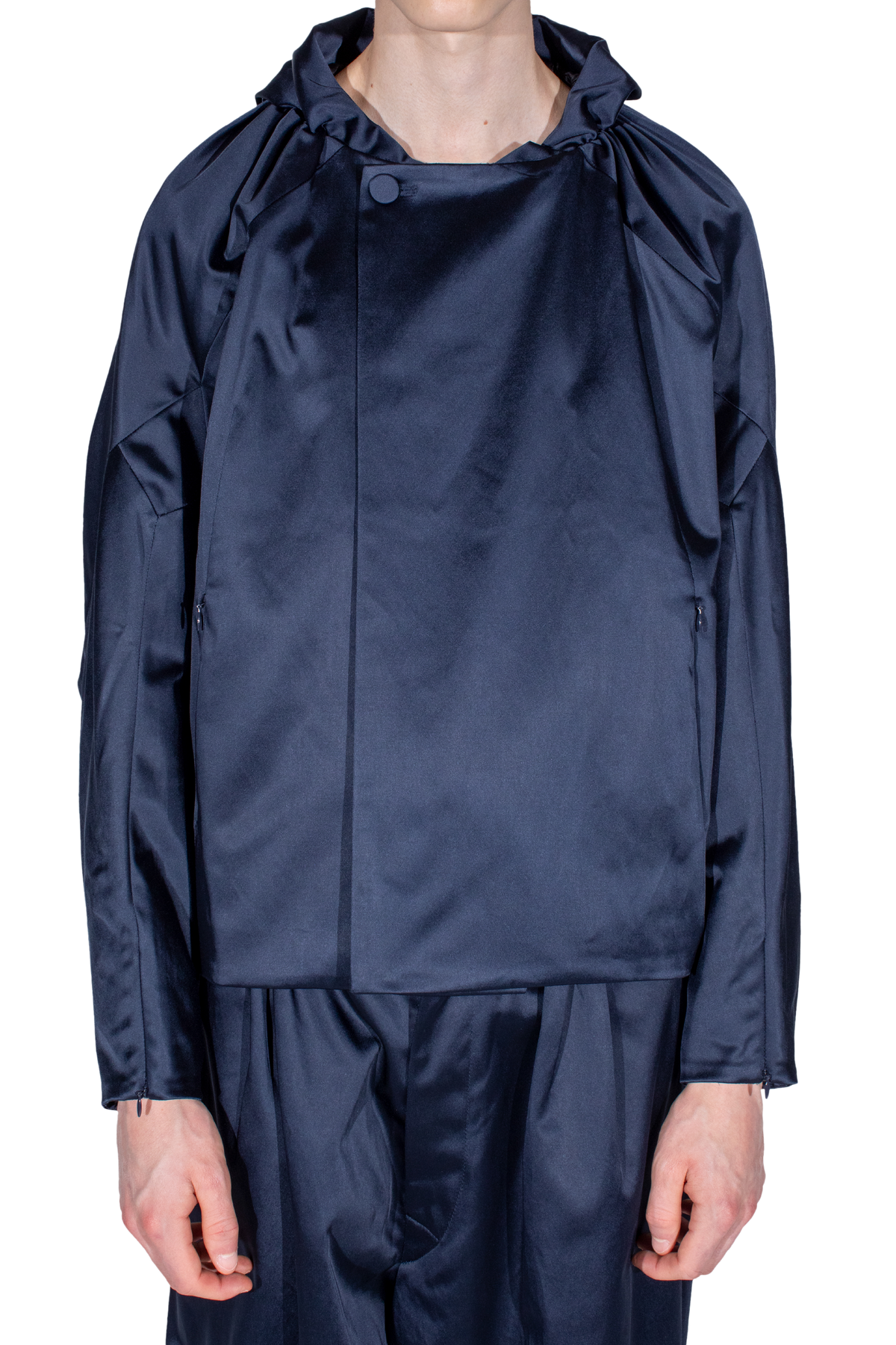 HELMOND Gathered Blouson — Dark Sapphire
