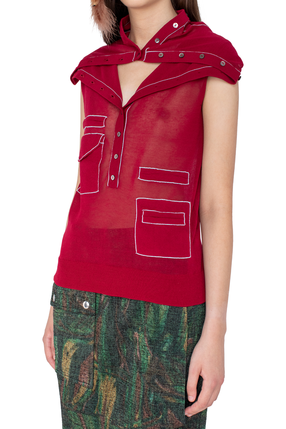 KREINER Knit Roll Neck — Claret