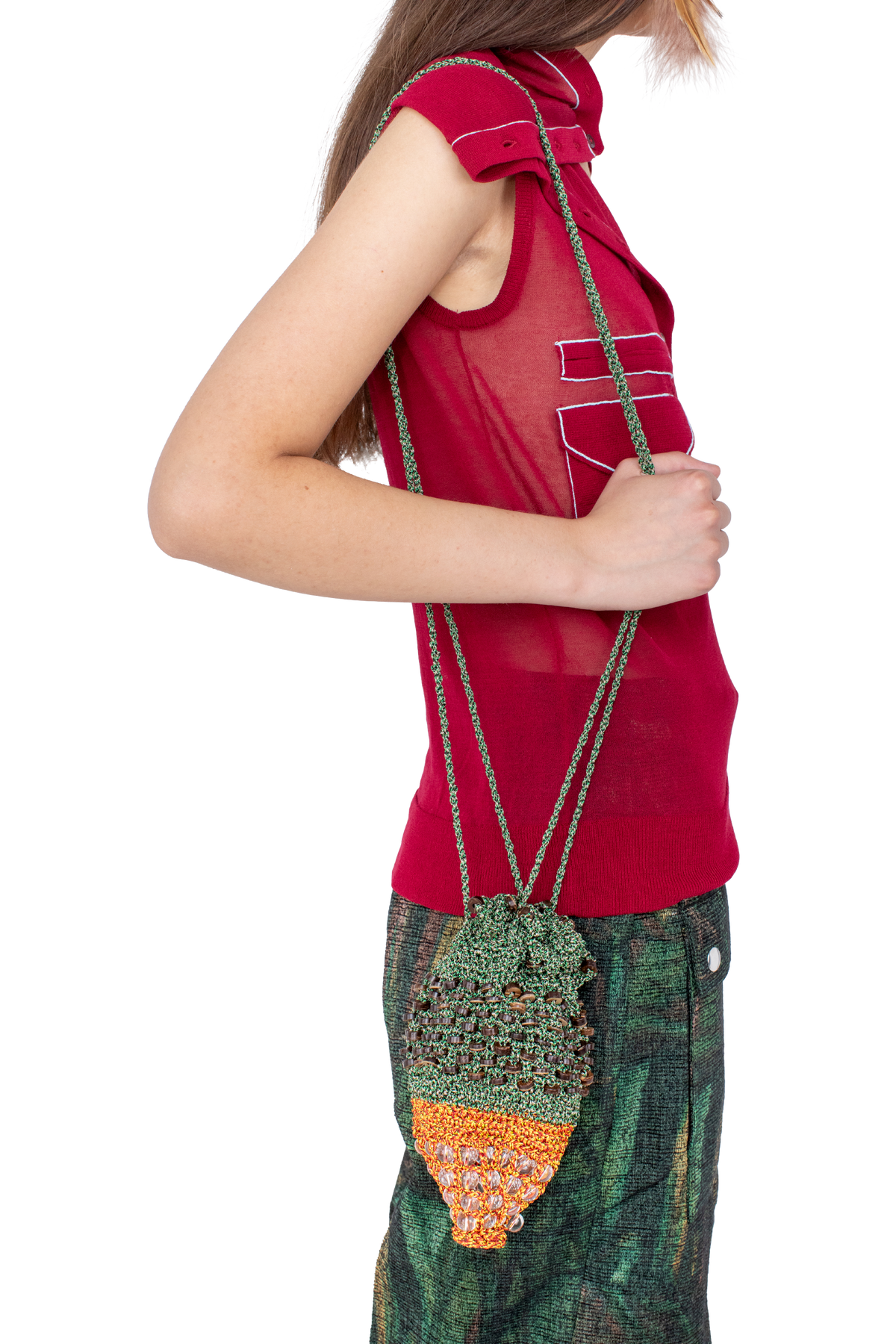 GANNET Crochet Pouch — Camouflage / Fireball (Exclusive)