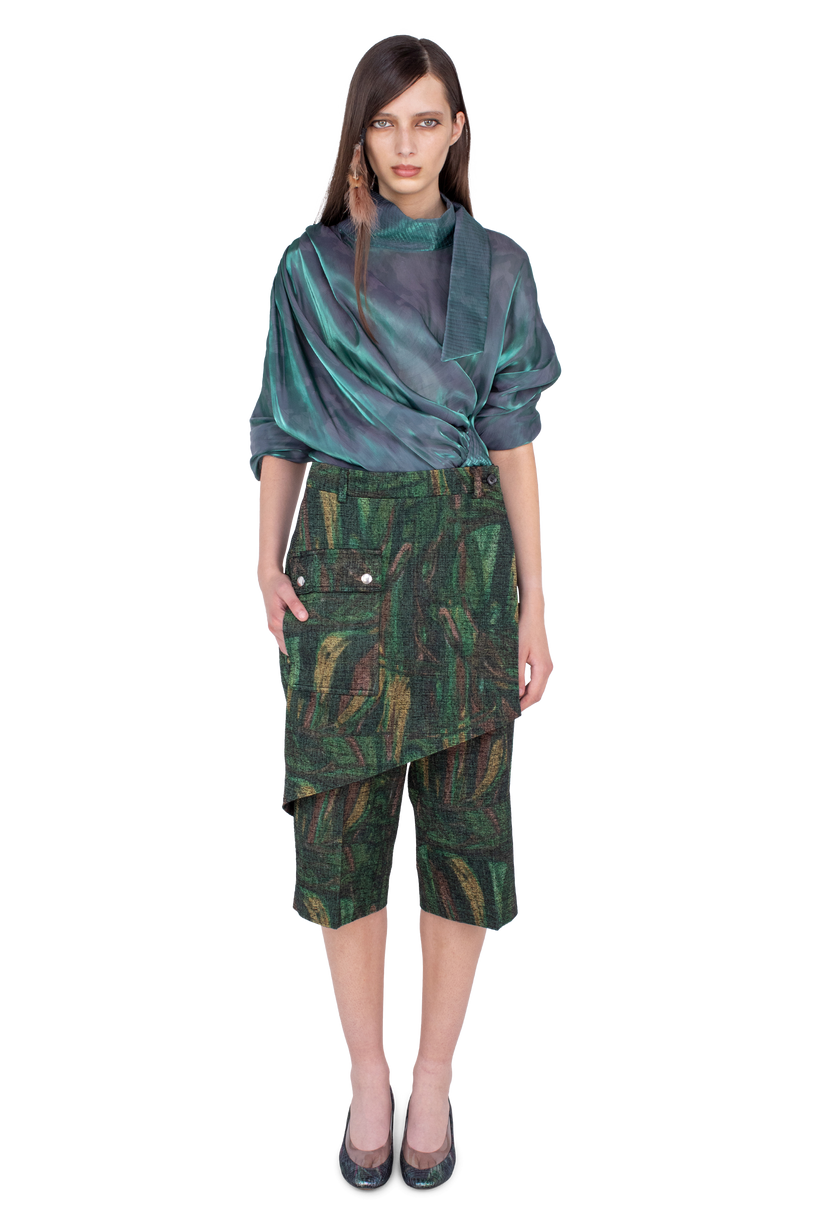 LINNET  Wrap Culottes — Forest Print