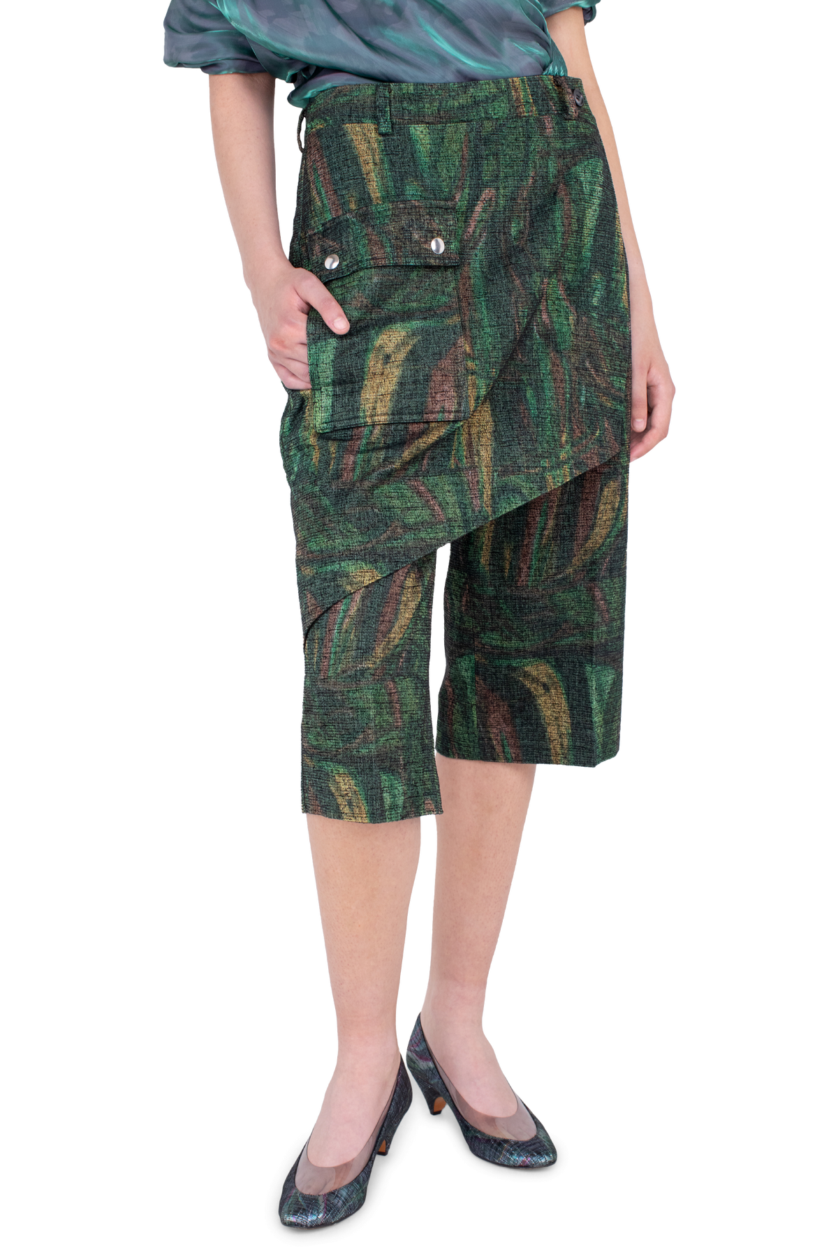 LINNET  Wrap Culottes — Forest Print