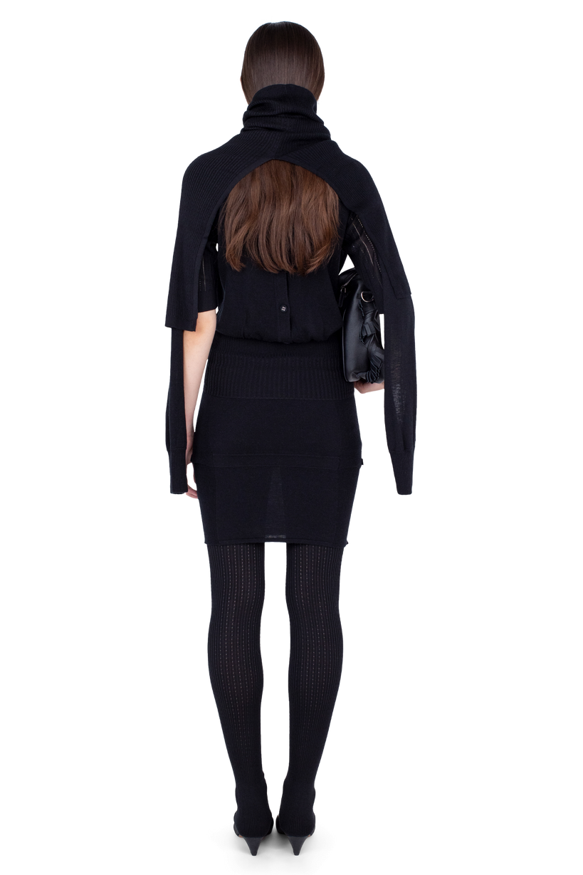 CORELLA Double Sleeve Jumper — Nebular Black