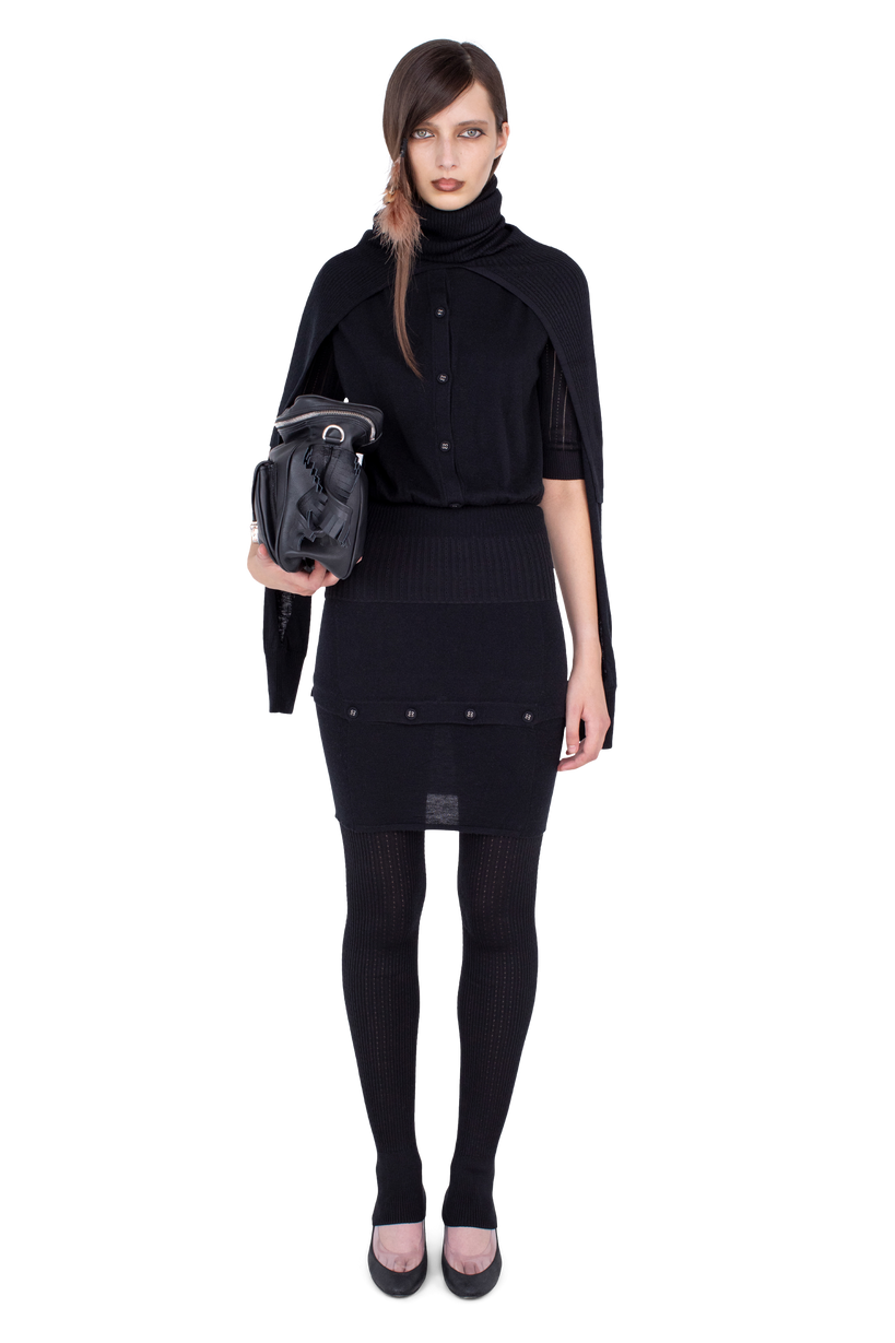 CORELLA Double Sleeve Jumper — Nebular Black
