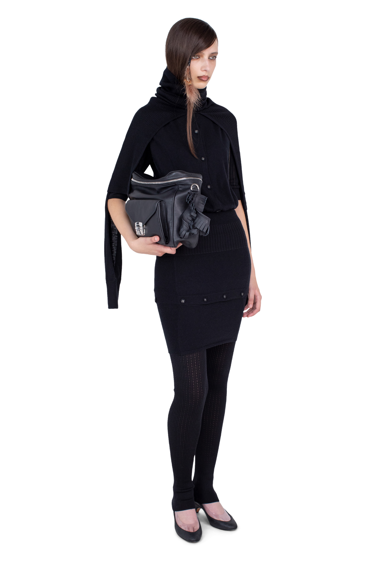 CORELLA Double Sleeve Jumper — Nebular Black