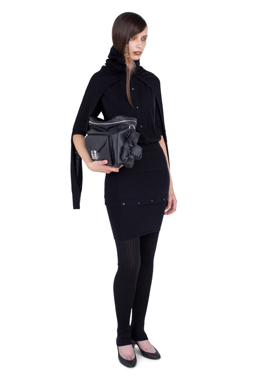 CORELLA Double Sleeve Jumper — Nebular Black