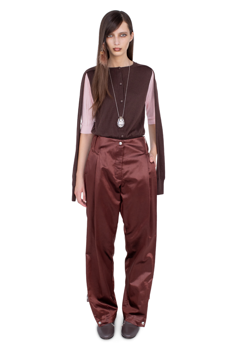 CORELLA Double Sleeve Jumper — Mahogany