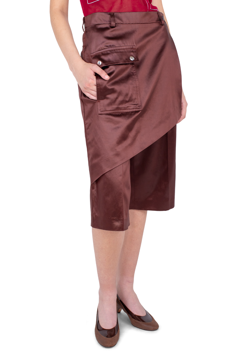 LINNET Wrap Culottes — Burnt Umber