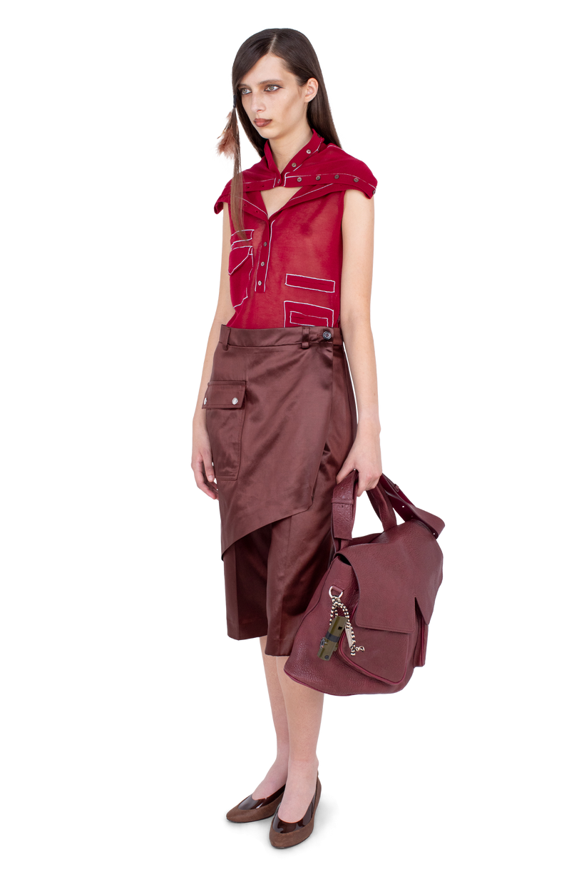 LINNET Wrap Culottes — Burnt Umber