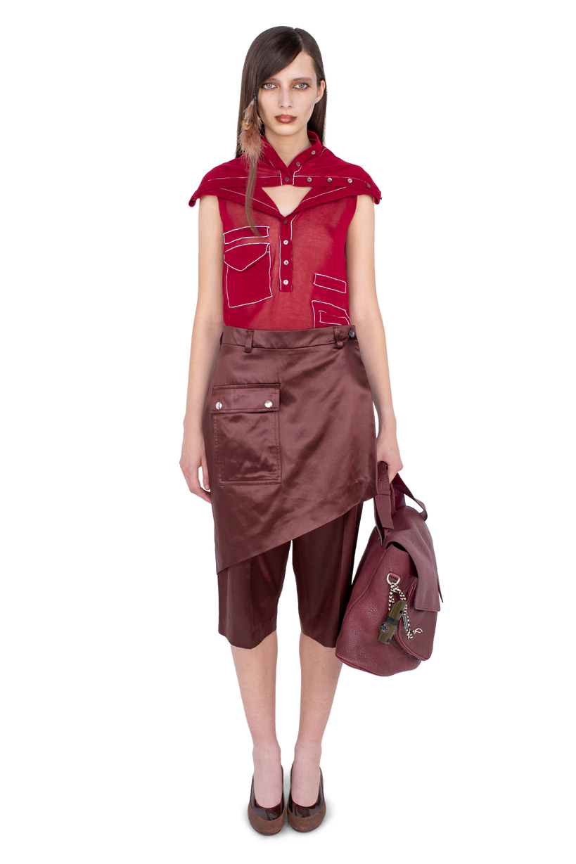 LINNET Wrap Culottes — Burnt Umber